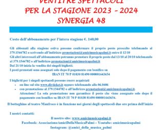 Stagione degli spettacoli 2023-2024