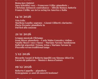 Programma della stagione 2026